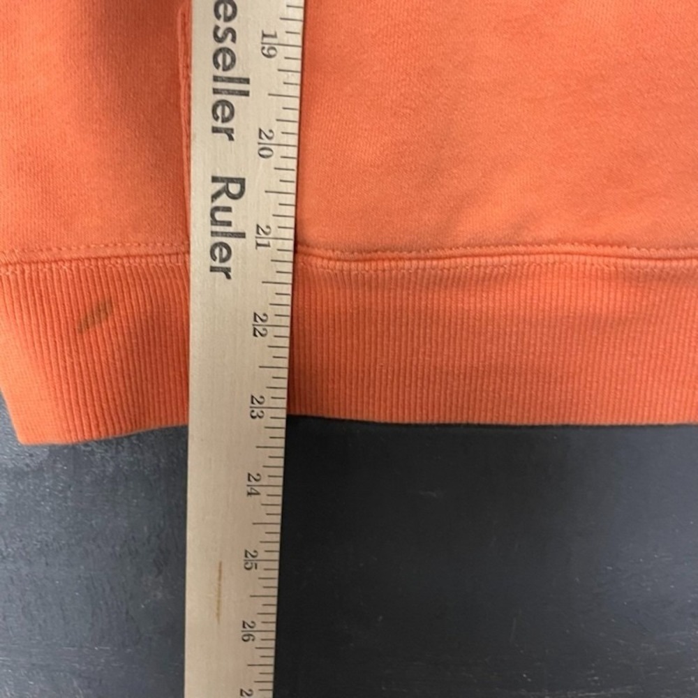 Big Logo Pullover Hoodie Men Medium Orange Stussy - Picture 10 of 11